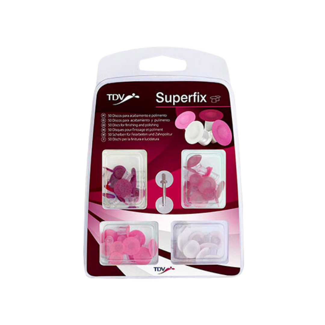 Kit Superfix 50 Discos de Lija + Mandril